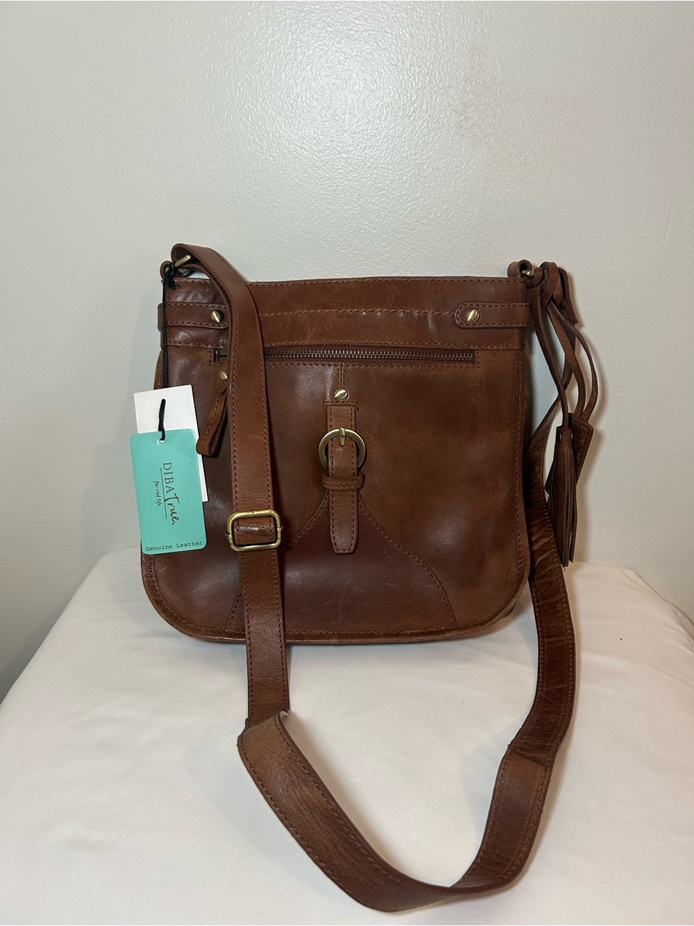 Brown Leather Crossbody Bag diba true brand NWT